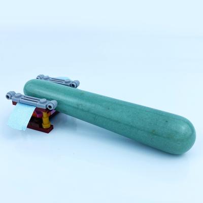 China Wholesale High Quality 100% Natural Jade Massage Stick Vibration Stick Green Back Massage From Body Manufacturers for sale