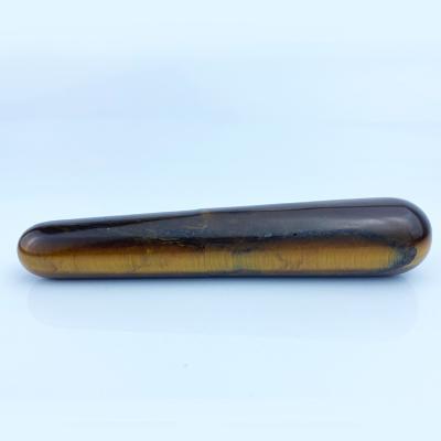 China Body Customized Natural Jade Roller Crystal Mini Stick Massage Jade Crystals Brown Chinese Vaginal Massage Stick for sale