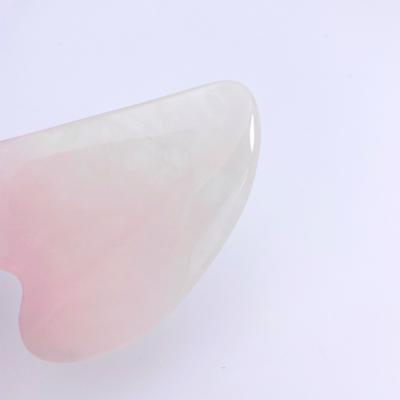 China Face Gua Sha Massage Tool Stone Gua Sha Rose Quartz Private Label for sale