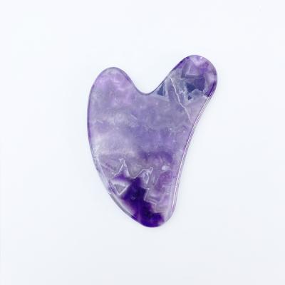 China Portable Beauty Skin Natural Gua Sha Massage Tools New Design Gua Sha Amethyst for sale