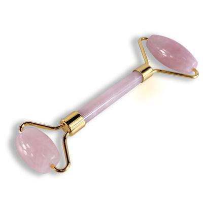 China 2021 Hot Selling High Quality 100% Natural Jade Powder Rose Quartz Jade Face Roller Massage Roller With Box Massage for sale