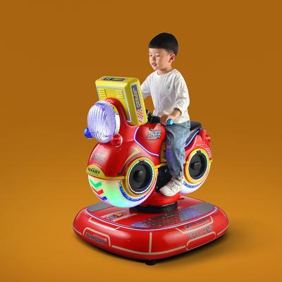 China Competitive Video Game City Funny 3D Interaction Motorcycle Kiddie Ride Swing Machine With Lights for sale