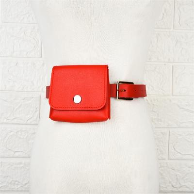 China New Fashionable Colorful Stylish PU Belt Bag Most Popular Beautiful Style Woman Belt Bag for sale