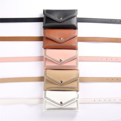 China Charismatic Multifunctional PU Belt Bag Retro Fashion All Lady's Season Shoulder Bag Decorative Belt Bag for sale