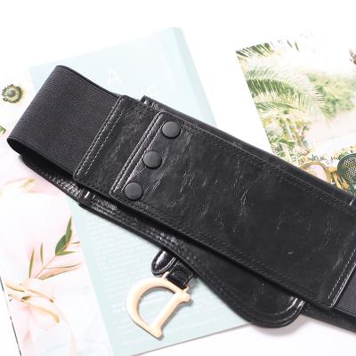 China 2021American ALLOY Fashion high quality decoration PU belt waist bag purse travel elastic mobile phone bag for sale