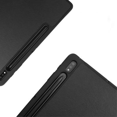 China Protect Triple Stand Tablet Cover Case For Samsung Galaxy Tab s7 Plus Magnet Case for sale