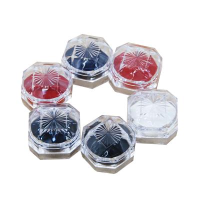 China Fashionable Popular Transparent Acrylic Ring Earring Jewelry Packaging Box Engagement Case for sale