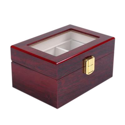 China Luxury Customized Wooden Organizer Watch Display Box Classic Elegant Vintage Color Wooden Box 5 Slots Watch Organizer For Gift for sale