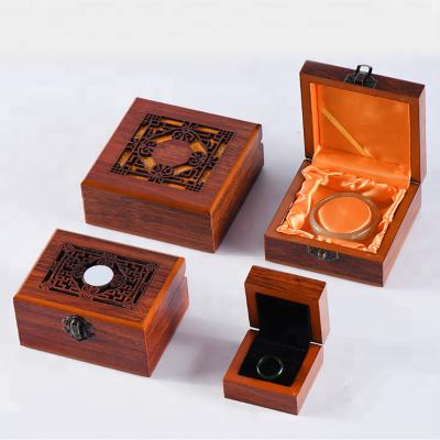 China Luxury Custom Logo Natural Wooden Jewelry Box Jewelry Storage Boxes Classic Elegant Vintage Bracelet for sale