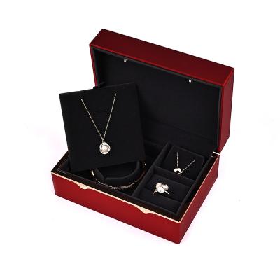 China Fashionable Luxury Plastic Jewelry Box Ring Pendant Bracelet Necklace Packaging Jewelry Box for sale