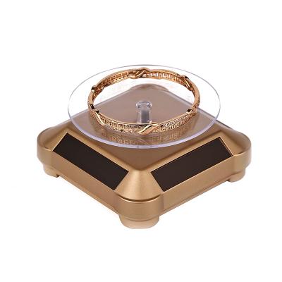 China High End Solar Automatic Rotating Jewelry Organizer Necklace Bracelet Watch Display Stands for sale