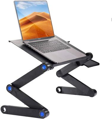 China Hot Selling Foldable Laptop Desk Bedroom Computer Desk Foldable With Ventilation Hole 16.5*10.2inch Computer Stand for sale