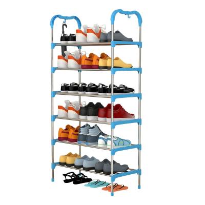 China Modern Competitive Price Simple Shoe Rack Fabric Shoe Rack Assemble Large Capacity Fabric Shoe Rack R-X006 for sale