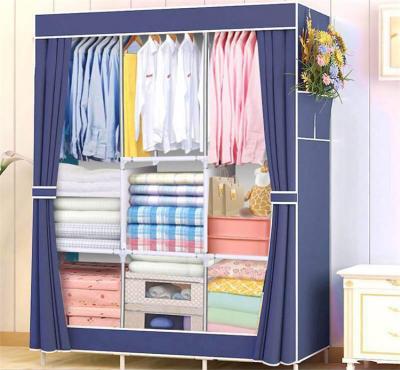 China Latest Design Wardrobe Charm Cabinet Storage Manufacturer Fabric Wardrobe for sale