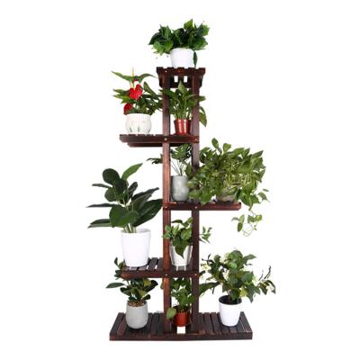 China Environmental protection design wholesale promotional multifunctional color wooden flower stand for sale