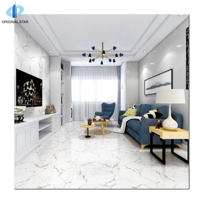 China Modern White Glazed Size 600x600 Mm Special Glazed Tiles Home Improvement Tile Marble Look Polished Porcelain Tiles Design Floor Tile for sale