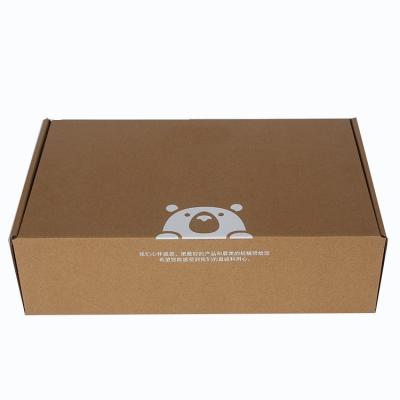 China Custom Recycled Materials Logo Printed Corrugated Cardboard Shipping Mailing Box Shoes Cloth Packing Box for sale