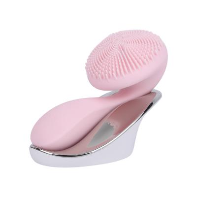 China Acne Treatment Acoustic Wave Ipx7 Face Cleansing Brush Custom Portable Facial Electric Silicone for sale