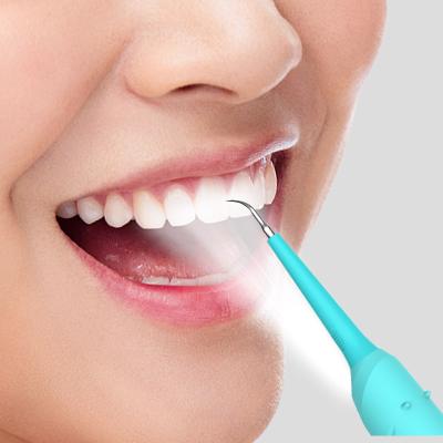 China Latest Technology Ultra Waterproof IPX7 Electronic Sonic Tooth Whitening Tool USB Rechargeable Sonic Dental Scaler Whitening Teeth Remover for sale