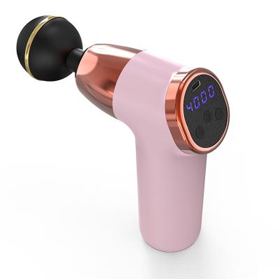 China Mini Fascia Gun Professional Pink Massager Multifunctional Body Fitness Massager Muscle for sale