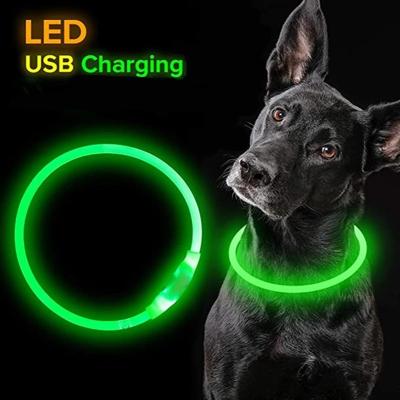 China Waterproof LED Lights Dog Light Collar Cat Night Safety Flashing Glow Dark Collar Led Para Perros Pet Led Collar for sale