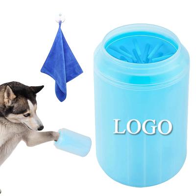 China Hot Seller Good Grade Silicone Stocked Feet Quickly Cleaning Pet Paw Cleaner Cup Portable Dog Paw Cleaner for sale