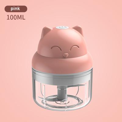 China 100ML Mini Electric Food Meat Chopper Fruit Ginger Vegetable Cutter Mashing Supplement Machine Blender Viable Baby Food for sale