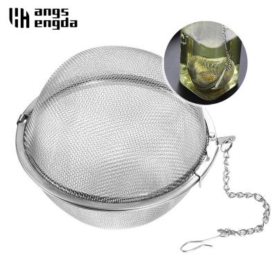 China Viable Wholesale Tea Infusers Stainless Steel Mesh Loose Leaf Tea Strainer Filter ROS Fine Tea Infuser Strainer for sale