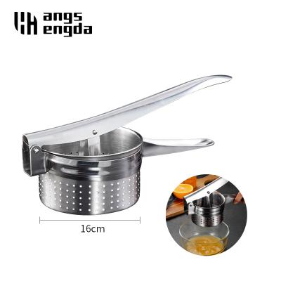 China Heavy Sustainable High Quality Amazon Citrus Orange Juicer Handmade Stainless Steel Fruit Squeezer Supplier for sale