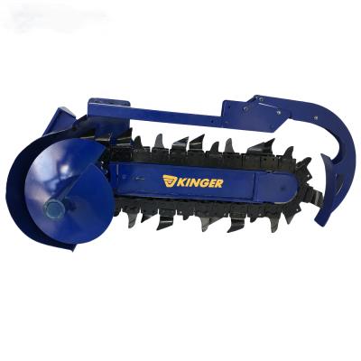 China Hot Sale Irrigation KINGER Tractor Digger Trencher Ditcher Agricultural Machinery Tools, Hydraulic Trenching 170-250 Bar Provided CE ISO for sale