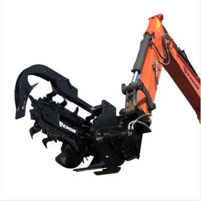 China Irrigation KINGER Brand YDH-T600 High Quality Self Propelled Trenching Machine Trencher For Excavator for sale