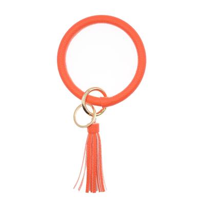 China Fashion\Comfortable Leather Tassel\Durable Ring Bracelet Bag Keychain Fashion Trend Bracelet Bangle Key Chain PU for sale