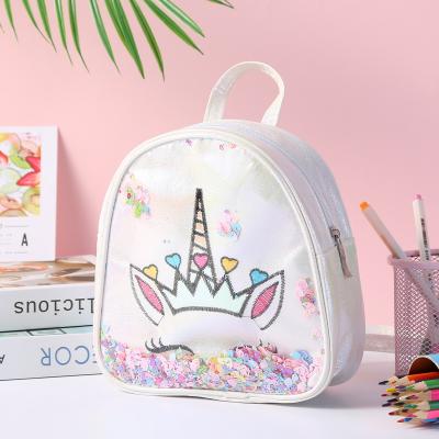 China The other high quality travel wholesale Unicorn Sequin Backpack School Bag glowing fluorescent fashion for sale