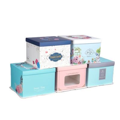 China 2021 Materials New Design Recycled Cake Box Wholesale Disposable Cake Box With Lid Box Cake Packaging for sale