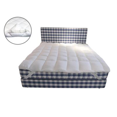 China Removable Cover Full Queen Size 5cm Customize Polyester Mattress Topper Protector For Hotel for sale