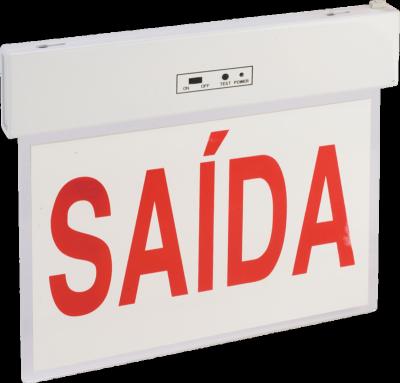 China Safety Emergency Exit Hot-sell Saida White Stone Sign in Brazil for sale