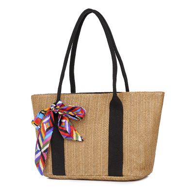 China Fashion Large Capacity Cross - Body Casual Vacation Beach Handbag Straw Shopping Bag for sale