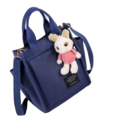 China Wholesale Cute Portable Canvas Mother Handbag Large Capacity Lunch Box Bento Purse Waterproof Bag for sale