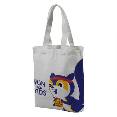 China Reusable Customized logo cute durable environmentally friendly shopping squirrel canvas tote bags wholesale canada for sale