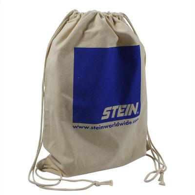 China Reusable Custom logo environmentally friendly clothing shoes protection dust backpack drawstring small canvas bag for sale