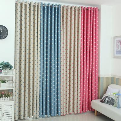 China Hot Sale Modern Blackout Poly Colorful Spots Printed Window Curtain For Home Windows for sale