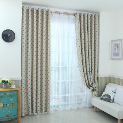 China Blackout Cheap Home Decorative Light Shading Polyester Full Window Curtain for sale