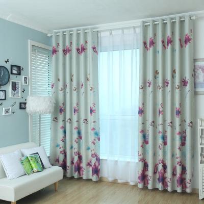 China Wholesale Blackout Hotel Designs Living Room Bedroom Blackout Fabric Ready Made Window Curtain for sale