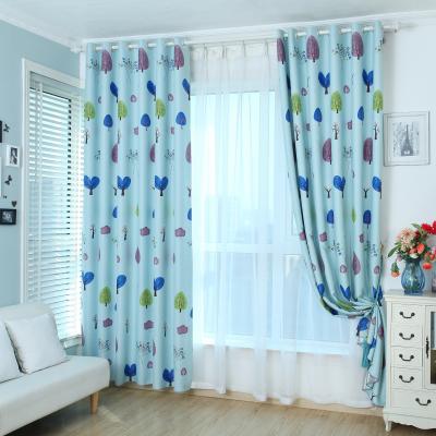 China Wholesale installation design American grommet printed blackout style blackout top blackout 3d printed curtain for living room for sale