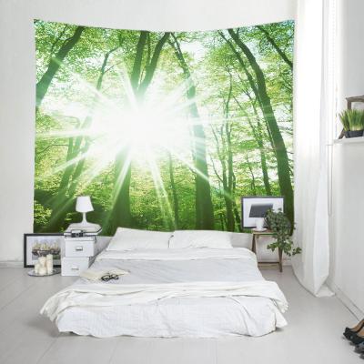 China Polyester Plain Wall Hanging Custom Woven Design Fashion Microfiber Tapestry for sale