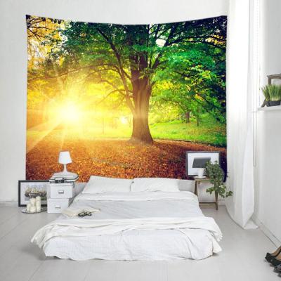 China Low MOQ Decorative Wall Hang Custom Tapestry Print Single Stock Factory Direct Home Hardware for sale