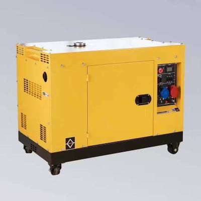 China OEM AC 1/3 Phase Portable Silent Type 12kw 15kva Diesel Generators KK15000SE for sale