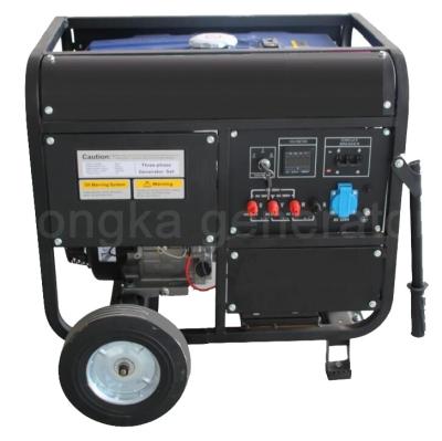 China KONGKA 8kw 8000w 8000 220V 380V Start Gasoline Portable Electric Generator KK10000 for sale