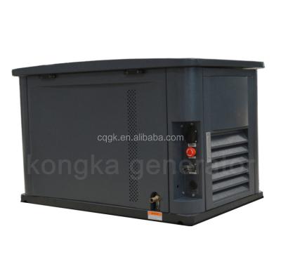 China dual fuel substitute natural gas NG/liquid propane LPG soundproof silent generator 10kw 10kva 1230*760*770 for sale