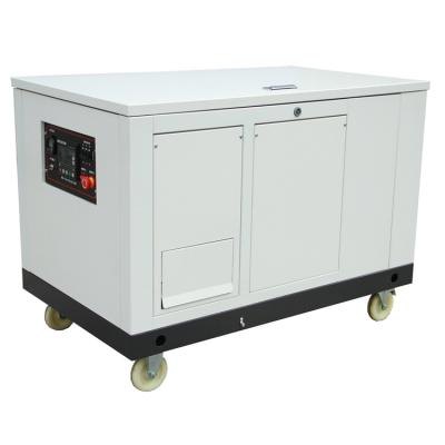 China Single Three Phase Portable Super Silent AC Gasoline Generators 15kw 1300*840*1050 for sale